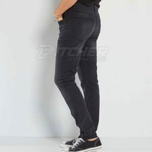 Vente en gros de jeans décontractés légers en coton 100% sur mesure, taille mi-haute, respirants pour hommes, design unique, vente chaude - Product Image 3