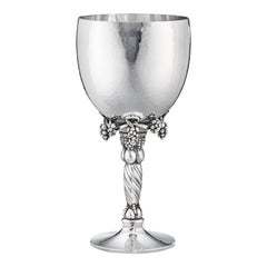 Verre à cocktail en aluminium fait main, finition argentée, design sérigraphié TQC, 300 ml, luxe pour restaurant, bar, hôtel - Product Image 5