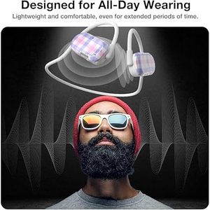 UU000155 Auricolari Sportivi Wireless Bluetooth Open-Ear con Doppio Microfono e Conduzione Aerea Reale Compatibili - Product Image 3