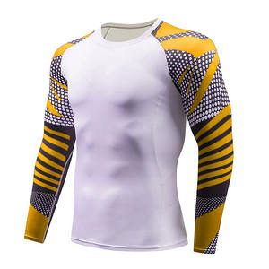 OEM Manufacturer Sportswear <b>MMA</b> <b>Rash</b> <b>Guard</b> For Men 3D Printing Sublimation Compression Long Sleeves <b>Rash</b> <b>Guard</b> - Product Image 2