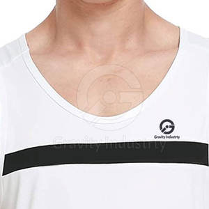 Débardeur de sport pour homme, séchage rapide, respirant, tricoté, décontracté, écologique, coton polyester de haute qualité - Product Image 4