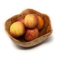 Ensemble de bols en bois de manguier de luxe moderne, faits à la main, résistants à la chaleur, écologiques, gaufrés, pour salades, fruits et vaisselle de fête, très demandés