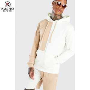 Ensemble sweat à capuche et short pour hommes ensemble sweat à capuche et short uni pour hommes ensemble jogger fitness unisexe décontracté - Product Image 2