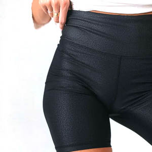 Design respirant bas quantité minimale de commande entièrement personnalisé en cuir court fabriqué par des professionnels femmes Biker court en couleur unie - Product Image 2