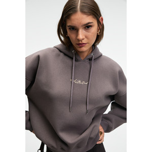 เสื้อสเวตเชิ้ตมีฮู้ดปักลายขนาดใหญ่สำหรับผู้หญิง GRIMELANGE - Product Image 6