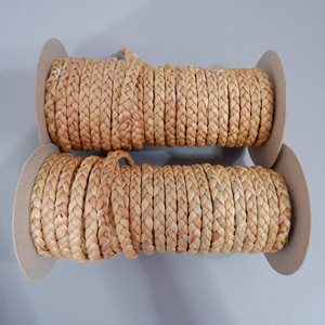 Cordes en fibres naturelles au prix le plus bas pour l'artisanat, cordons solides tressés, corde en jacinthe d'eau, torsades - Product Image 1