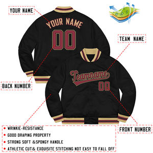 Chaquetas Varsity de Invierno Bordadas Personalizadas de Alta Calidad para Hombre - Talla Grande, Exterior de Lana, Forro de Algodón Transpirable de Secado Rápido - Product Image 2