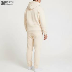 Venta al por mayor de algodón polar traje de sudor con capucha Jogging gimnasio chándal para mujeres transpirable antiarrugas sudaderas con capucha y pantalones de sudor conjunto - Product Image 2