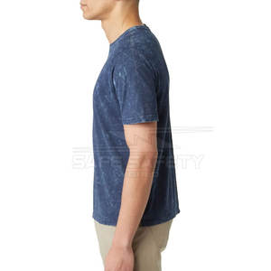 2025 Diseño de Camiseta de algodón 100% con lavado ácido de verano personalizado para hombres Venta en línea con logotipo impreso - Product Image 4