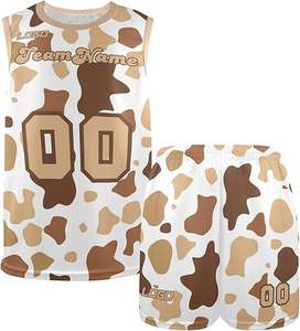 Tenues de basket-ball légères et respirantes, taille plus, couleur personnalisée, haute qualité, 100% polyester pour hommes adultes - Product Image 6