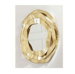 Miroir mural décoratif pour couloir Design simple Miroir mural de forme ronde de qualité supérieure pour la décoration de la chambre à la main - Product Image 3