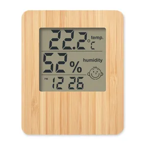 SUNCITY Eco-Friendly Bamboo Weather Station Household Thermometers Gadgets - Product Image 6