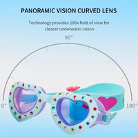 Vente en gros de nouvelles lunettes de natation drôles à la mode pour enfants pour garçons et filles lunettes de natation HD imperméables et anti-buée pour enfants