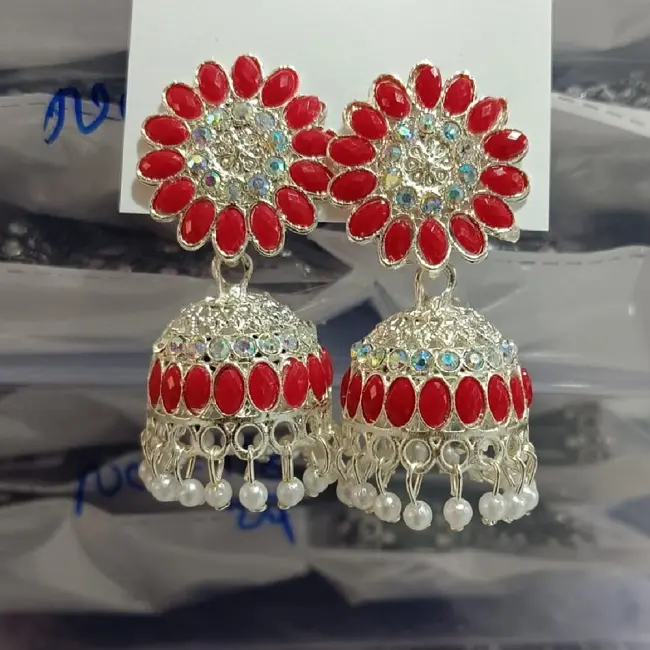 multi color earring jumka new fashion jewelry earring jumka low range earring and new fine jewelry arrival by meetali creation