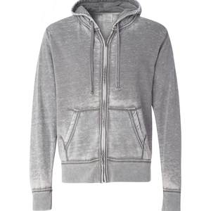 Ensemble 2 pièces streetwear : sweat à capuche et short, imprimé personnalisé, délavé à l'acide, avec fermeture éclair, appliqués brodés et patchs effet vieilli, pour l'hiver - Product Image 5