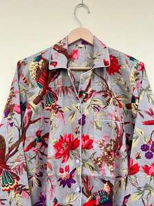 Ropa de Dormir de Algodón 100% Hecha a Mano en India con Estampado Floral para Mujer, Elegante, Lujosa, Informal, Traje para Caminar por la Mañana, Popelina de Verano, ODM - Product Image 2