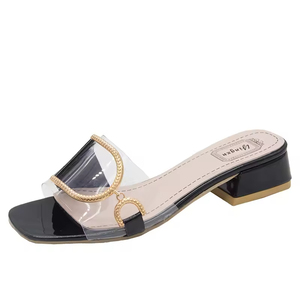 Latest Spring and Summer French Style Mary Jane Shoes Retro British Thick Sole Leather <b>Flats</b> Sweet Cool High Heel Shoes - Product Image 5