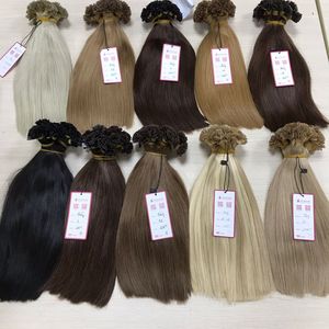 Extensiones de cabello Remy brasileño 100% Sin enredos Sin derramamiento Mezcla Piano Balayage Punta plana Origen Cabello humano - Product Image 1