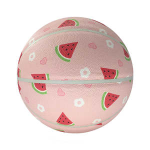 High Quality Custom Indoor/<b>Outdoor</b> <b>Basketball</b> Composite Leather Sport Ball for Training Rubber PU Cover Printed Customizable - Product Image 1