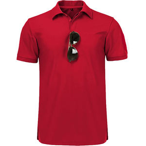 Polo Rojo Sólido para Hombre, Camisa Cómoda para Uso Diario, Fabricante OEM ODM - Product Image 1