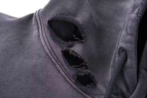 Sudadera con capucha extragrande de felpa francesa de 450 g/m², 100 % algodón, con hombros caídos, efecto desgastado, desteñido al sol y lavado ácido, precio al por mayor - Product Image 4