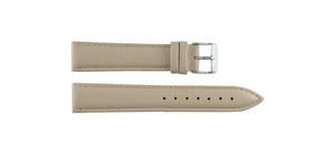 Unisex 669 Beige Genuine Luxury Leather Professional Waterproof Smartwatch Strap Breathable Stainless Steel Buckle Soft Durable - Product Image 3