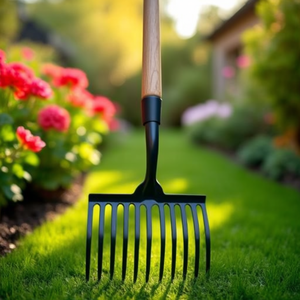 Rastrillo de Jardín de 410 mm de Ancho de Trabajo, 70 mm de Longitud de Diente, 16 Dientes, de Krumpholz - Product Image 3