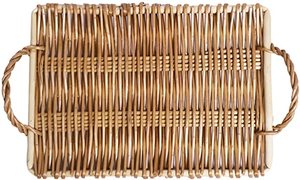 ถาดหวายทรงหกเหลี่ยมแบบสานสำหรับใส่อาหารถาดเสิร์ฟอาหารเย็นที่บ้านขนาดปรับแต่งได้ - Product Image 5