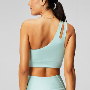 สปอร์ตบราไหล่เดียวสำหรับผู้หญิงชุดฟิตเนสโยคะชุดเล่นกีฬาบราสำหรับผู้หญิงขายส่ง - Product Image 3