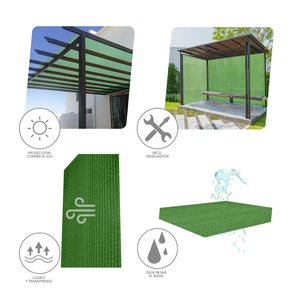 Rete Ombreggiante Verde 4.0 Metri, Rotolo da 100 Metri - Product Image 3