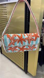 Sac à main brodé en coton avec motif floral - Product Image 5