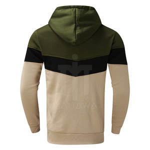 Conjunto de chándal personalizable de dos piezas para hombre Patrón sólido Ecológico 100% Algodón para uso en exteriores en invierno - Product Image 3