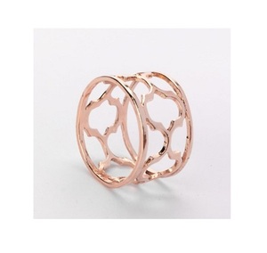 Anillo de Servilleta de Aluminio Antiguo para Decoración de Bodas y Fiestas, Decoración Ecológica para Mesa de Comedor y Hogar - Product Image 4