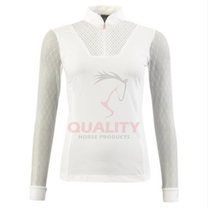 เสื้อขี่ม้าผู้หญิง ดีไซน์ทันสมัย ผ้าสปอร์ตยืดหยุ่น ระบายอากาศ ซับเหงื่อ แห้งเร็ว สำหรับขี่ม้า - Product Image 4