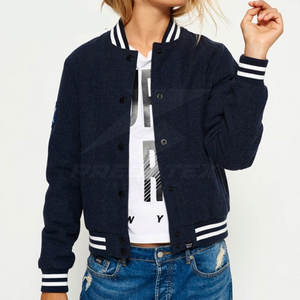 Chaqueta con letras de alta calidad para mujer, ropa de calle personalizable con función transpirable, procesamiento terminado - Product Image 1