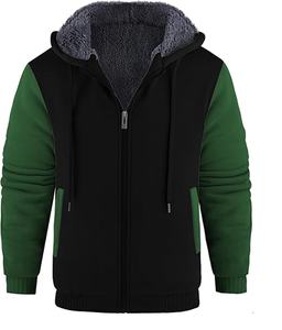 เสื้อฮู้ดผู้ชายบุขนแกะ หนา อุ่นสบาย สำหรับฤดูหนาว ลายพิมพ์ดิจิทัล สไตล์ลำลอง แนวสปอร์ต - Product Image 6