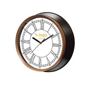 Horloges murales décoratives classiques en bois MDF bon marché, style rétro américain pour la décoration du salon de style ferme - Product Image 3