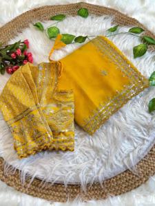 Recién llegado, hermoso Sari de seda Kanjivaram suave con blusa de lino sin costuras para fiestas, opciones de ropa tradicional india - Product Image 5