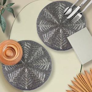 แผ่นรองจานปักลูกปัดสไตล์คลาสสิกคุณภาพสูงสำหรับงานปาร์ตี้ในห้องครัวและของตกแต่งบ้านราคาถูกมาก - Product Image 4