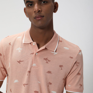 Polo à manches courtes haute performance pour hommes 100% coton Logo personnalisé Motif solide pour le golf Streetwear décontracté ou vêtements de travail - Product Image 2