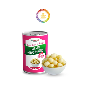 เมล็ดบัวแท้ในน้ำเชื่อมจากเวียดนามบรรจุสดและพร้อมที่จะใช้ในสูตรขนมหวานและของหวานที่คุณชื่นชอบ - Product Image 1