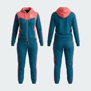 Chándal Personalizado para Mujer, Corte Regular, Cierre de Cremallera de un Cuarto, 100% Algodón, Transpirable, con Capucha, Diseño Sólido o Estampado Informal - Product Image 5