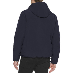 Wholesale Customized New Fashion Men's High Street Soft Shell Winter Jacket Front Windproof <b>Waterproof</b> <b>Warm</b> Stand Collar Zipper - Product Image 2
