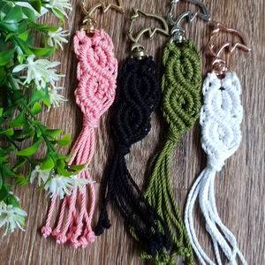 พวงกุญแจมาคราเม่ทำมือสวยงาม |   ของขวัญ - Product Image 2