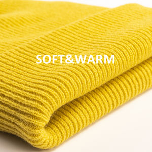 Vente en gros OEM, bonnets en tricot chaud 100% acrylique, accessoires de mode décontractés de rue - Product Image 2