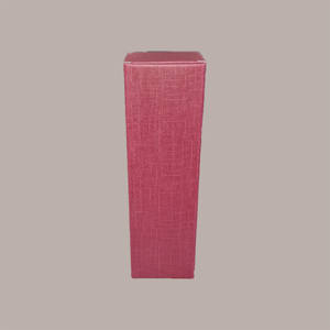 10 pièces Bordeaux soie carton boîtes rigides 90x90H340mm stratification brillante pour 1 bouteille 750ml huile vin produit emballage - Product Image 2