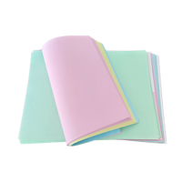 Papel Autocopiativo NCR de Pulpa de Madera de 2-6 Capas y 60 g/m² Personalizado de Fábrica al por Mayor para Recibos de Pago, Facturas, Opciones Multicolor