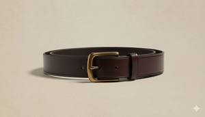 Ceinture en cuir marron pour hommes de haute qualité extravagante Minimalist Luxury Redefined Everyday Wear de Divine International - Product Image 2