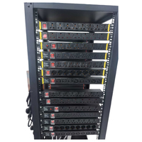 PDU Universal 1U de 8 Puertos y 16A, Regleta de Alimentación de 19 Pulgadas para Montaje en Rack, Protector contra Sobretensiones SPD para Gabinete de Servidores de Centro de Datos