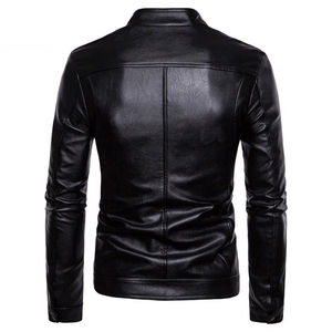 Veste en cuir d'hiver pour homme de haute qualité, personnalisée, en toile, écologique, imperméable, OEM ODM, tissu léger, prix raisonnable - Product Image 3